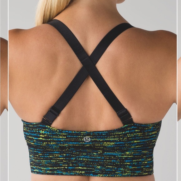 LULULEMON BOTH WAY BRA RUNNER BLUE COLOR SIZE 4 EUC - Picture 2 of 3